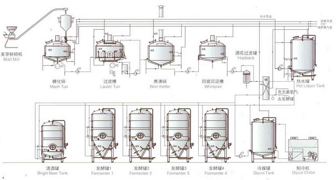 啤酒釀造過程